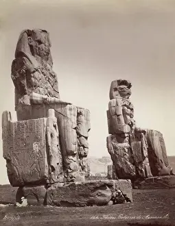 Albumen Print Prints: Ruins of the Colossus of Memnon