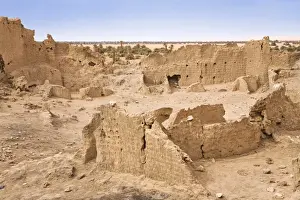 Capital Prints: Ruins of Germa, medieval capital of the Garamantes, Libya, Sahara, North Africa, Africa