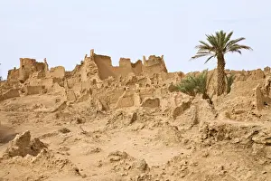 Neglected Prints: Ruins of Germa, medieval capital of the Garamantes, Libya, Sahara, North Africa, Africa