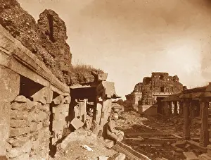Sepia Prints: Ruins At Hampi