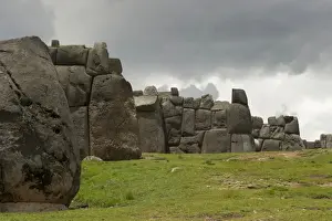 Surrounding Wall Prints: Ruins Of Sacsayhuaman; Cusco Peru