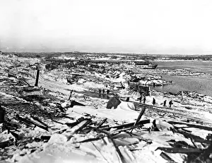 Explosion Prints: Ruins Surrounded W/Snow Gen View Infield