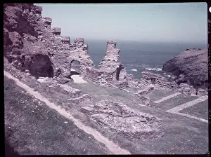 Cornwall Prints: Ruins of Tintagel Castle