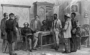 Contraband Prints: Runaway Slaves Talking To Federal Offic