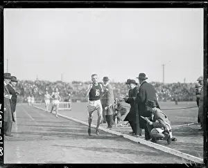Runner Crossing the Finish Line