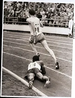 Jogger Prints: Runner Laying on Ground