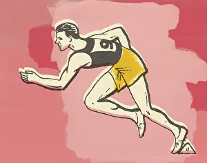 Sports Race Gallery: Runner in a Race