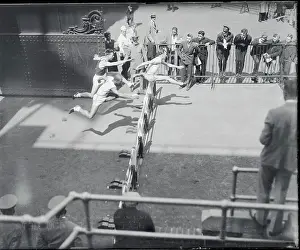 Runner Winning Hurdle Competition