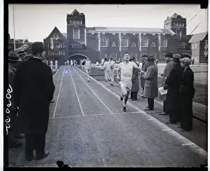 Runner Prints: Runner Winning One-Mile Event