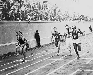 Cambridge Prints: Runners Crossing Finish Line