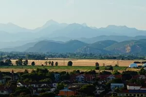Images Dated 22nd June 2016: Rural Pisa with hills at dusk, Pisa, Italy