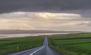 Images Dated 18th June 2014: rural road on the landscape scene of Iceland