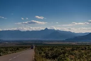 The rural road in Lijiang, Yunnan, China