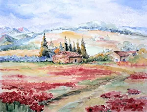 Images Dated 20th September 2007: Rural scene in Provence, from imagination