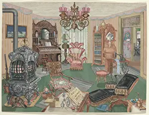 Thirties Prints: Rural Sitting Room