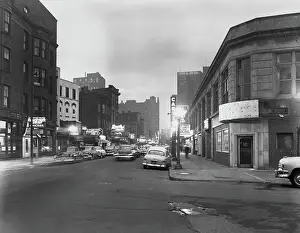 Huty28223 Prints: Rush Street, Chicago, 1952