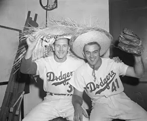 Sombrero Prints: Russ Meyer and Clem Labine Wearing Sombreros