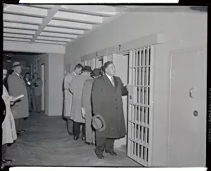 Russel Oswald Inspecting a Cell Door