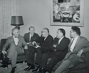 Waltham Prints: Russell Lynes Meeting with Colleagues
