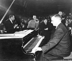 Leningrad Prints: Russian Composer Performing for Friends