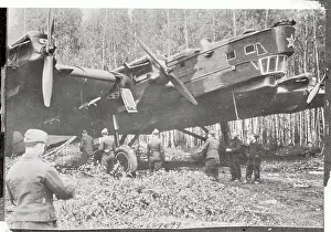 Russian Military Aircraft in Wooded Area