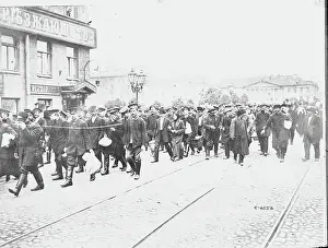 Petrograd Prints: Russian Reserves Strolling in Saint Petersburg