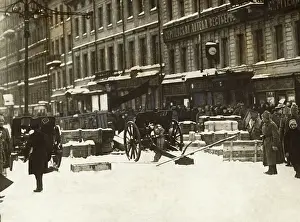 Artillery Prints: Russian Revolutionist Barriers in the Snow