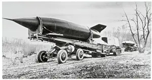 Russian Rocket Being Towed by Tank