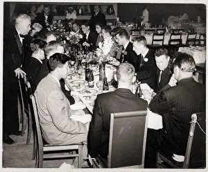 Lunch Prints: Russian and US Rowers Having Lunch