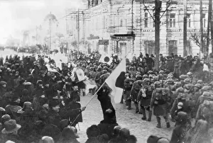 Manchuria Prints: Russians Welcome Japanese Soldiers