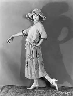 Ruth Chatterton Posing at Painted Panel