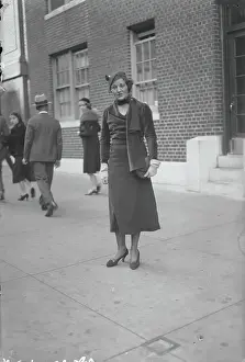 Ruth Elder Posing Outside of Building