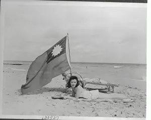 Beachgoer Prints: Ruth Lee Sun Tanning