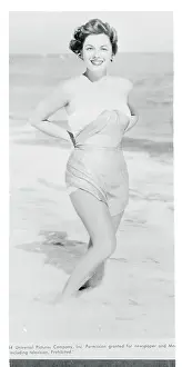 Ruth Roman on the Beach