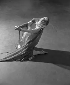 Ruth St. Denis in Complex Floor Move
