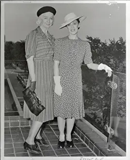 Denis Prints: Ruth St. Denis and Martha Graham Standing on Steps