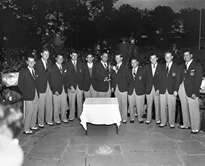 Presentation Prints: Ryder Cup Being Presented to American Team