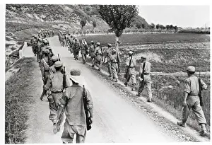 Organize Prints: S. Korean Soldiers March W/ New Equip