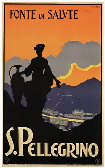 Fin De Siecle Prints: S. Pellegrino, 1928. From a private collection