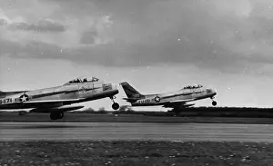 Warplane Prints: Sabres Take-Off