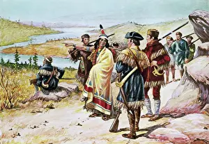 Determination Prints: Sacajawea Guiding the Lewis And Clark Expedition by Alfred Russell