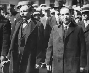 Anarchist Prints: Sacco And Vanzetti Arriving At Court