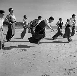 Sporting Oddities Prints: Sack Race