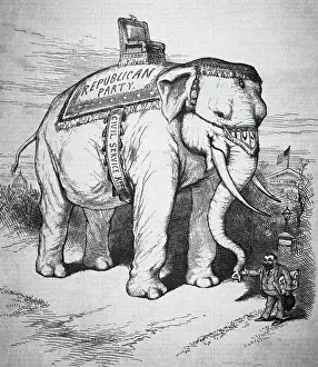 The Sacred Elephant by Thomas Nast
