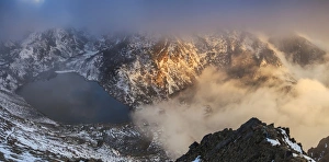 Images Dated 6th May 2014: Sacred Lake Gosaikunda at sunset, Langtang, Nepal