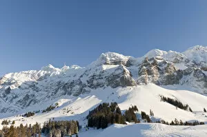Appenzell Collection: Saentis massif in the winter with Mt Saentis, 2500m, Appenzell Alps, Canton Appenzell-Innerrhoden