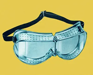 Illustration And Pain Prints: Safety Goggles