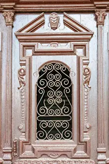 Alluring Doorway Prints: Sagua La Grande, Cuba, beautiful complex woodwork in colonial door