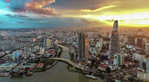 Urban Prints: Saigon/hochiminh City from above