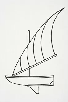 Images Dated 8th August 2006: Sailing boat, side view